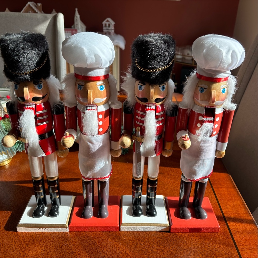 Festive Nutcracker Chef Set - Red, Black, White